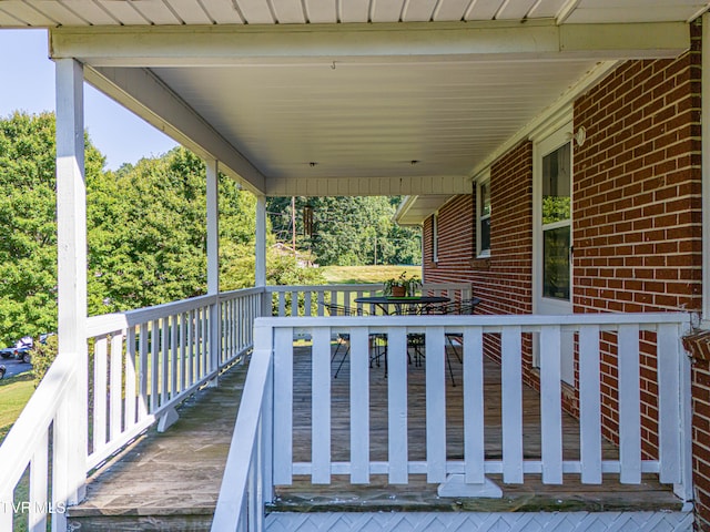 view of wooden terrace