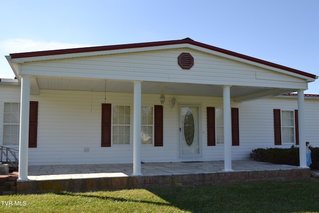 view of front of house with covered porch