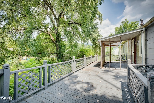 view of deck