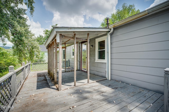 view of deck