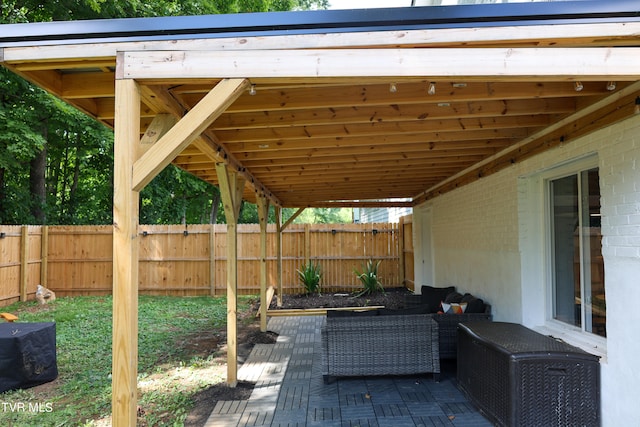 view of patio / terrace with outdoor lounge area