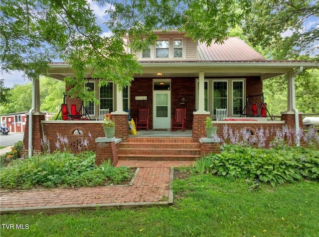 view of front of house with a porch