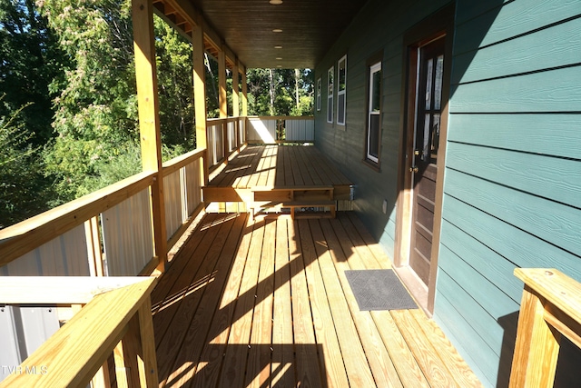 view of deck