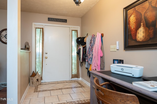 view of tiled foyer