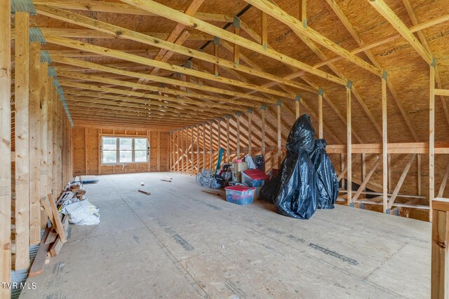 view of attic