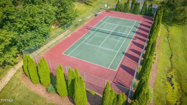 view of tennis court