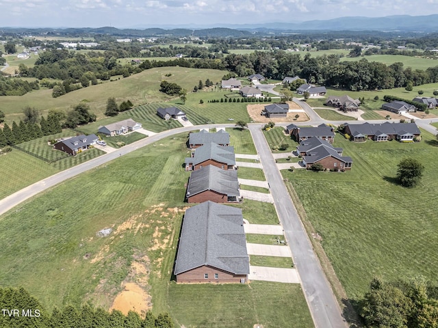 aerial view featuring a rural view