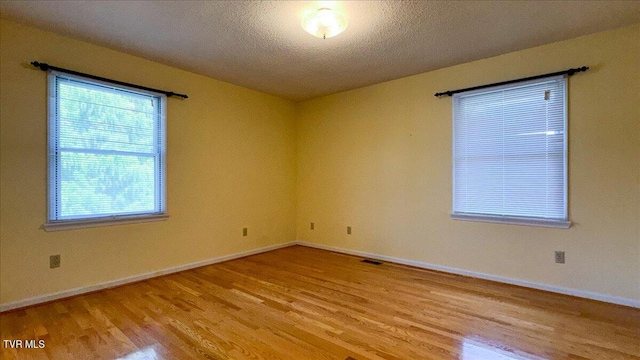 empty room featuring light hardwood / wood-style flooring