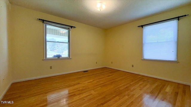 empty room featuring light hardwood / wood-style flooring