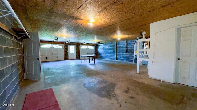 view of basement