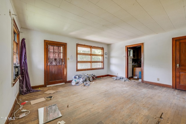 entryway featuring hardwood / wood-style flooring