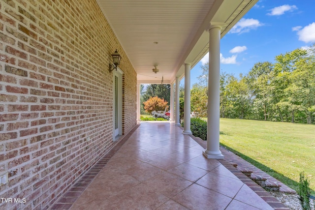 view of patio / terrace featuring a porch