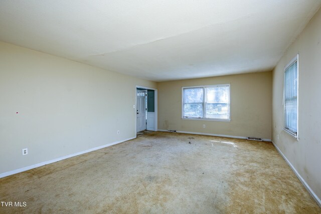 view of carpeted empty room