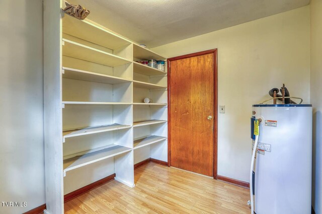 interior space featuring water heater