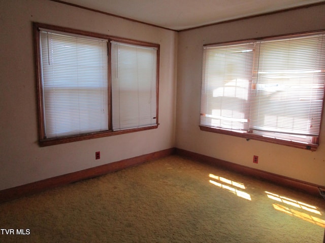 empty room with carpet floors