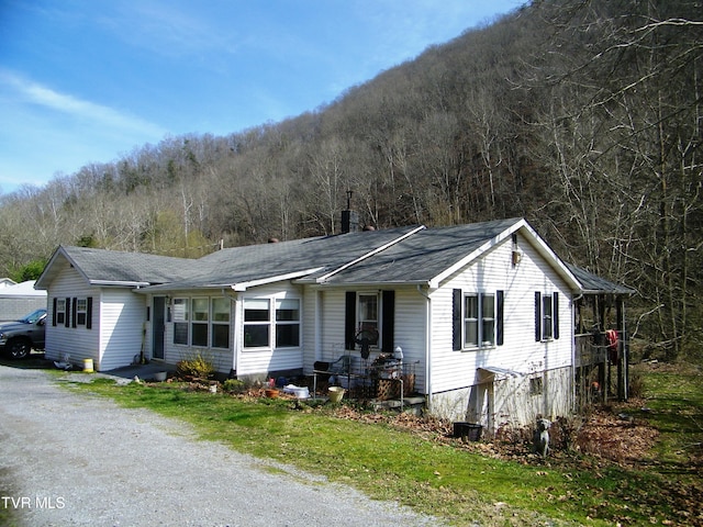 view of ranch-style home