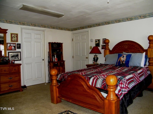 bedroom featuring carpet floors