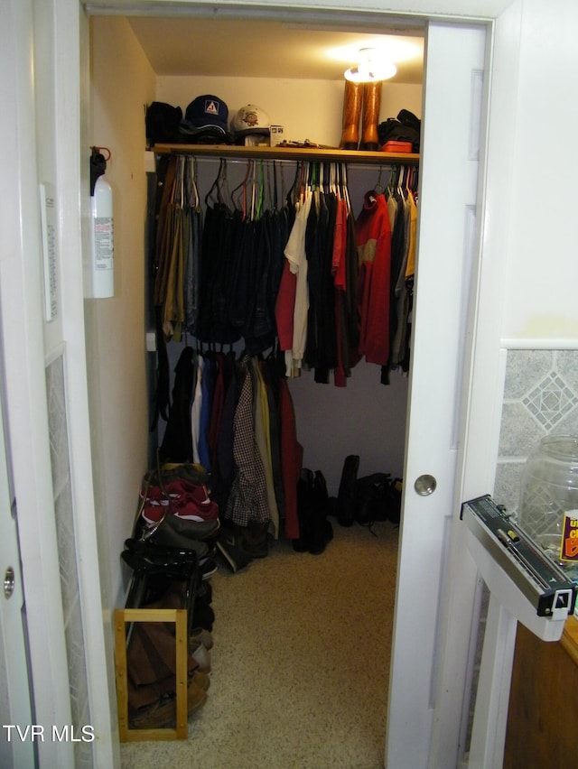 view of closet