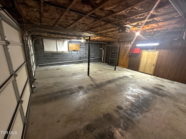 view of basement