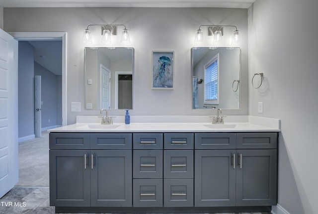 bathroom featuring vanity