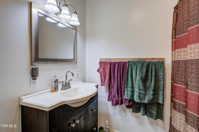 bathroom with vanity