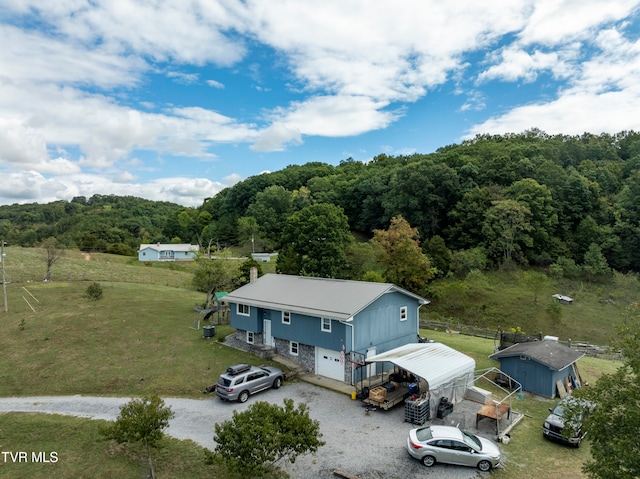 birds eye view of property