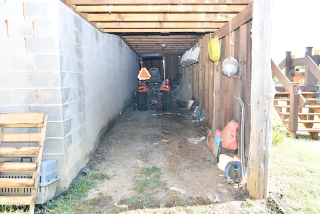 view of basement