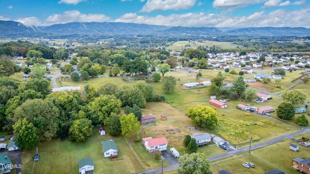 bird's eye view featuring a mountain view