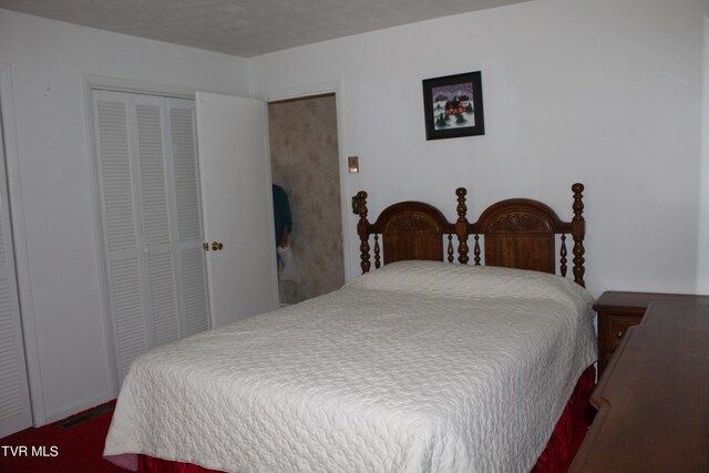 bedroom with a closet