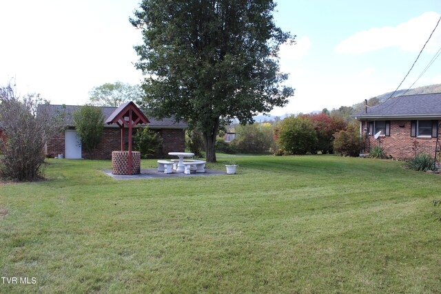 view of yard featuring a patio