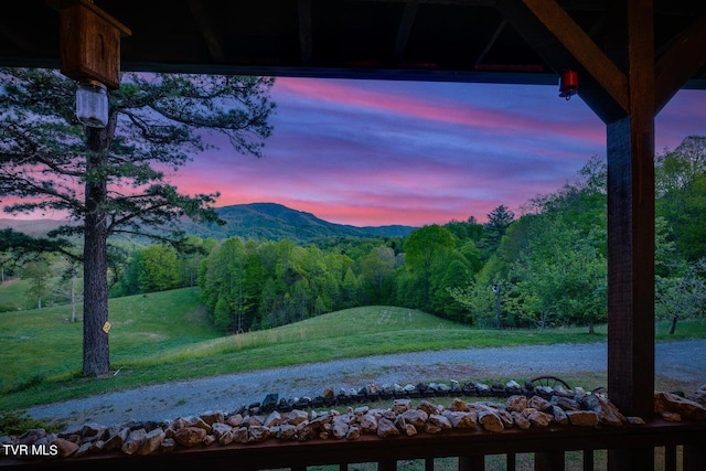 view of mountain feature