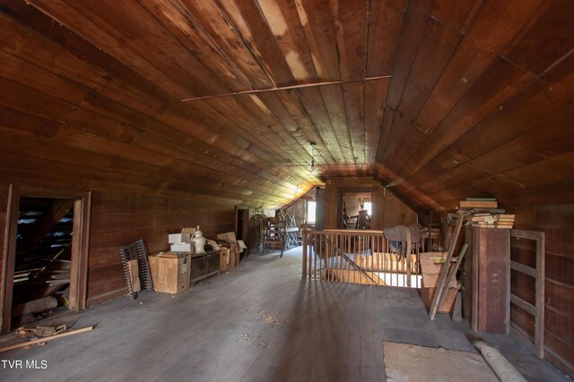 2666 Main St, Surgoinsville, TN 37873 - additional living space featuring wood ceiling and vaulted ceiling
