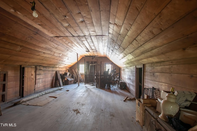 view of attic