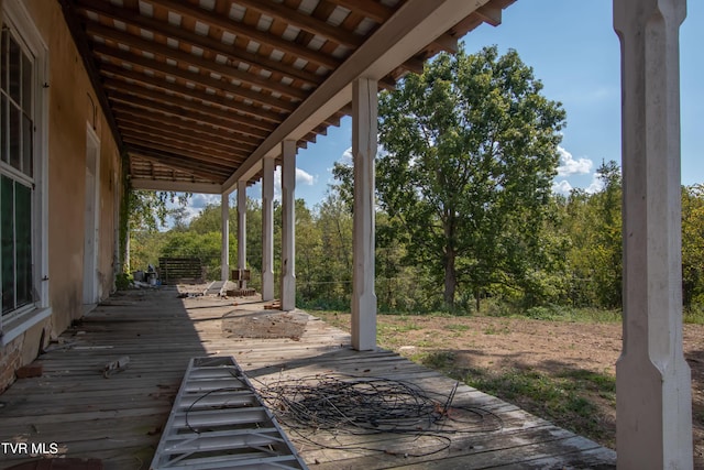 2666 Main St, Surgoinsville, TN 37873 - view of patio / terrace with a deck