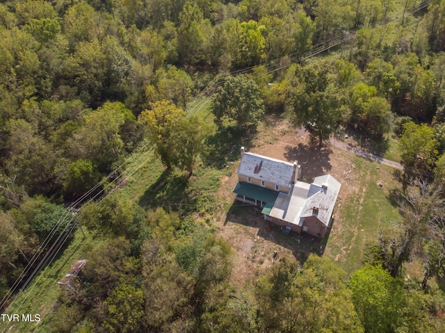 2666 Main St, Surgoinsville, TN 37873 - drone / aerial view featuring a forest view