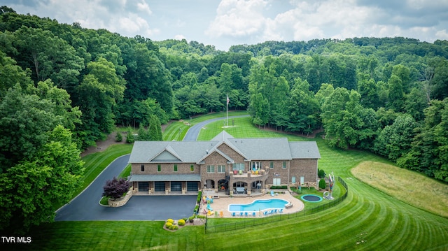 birds eye view of property