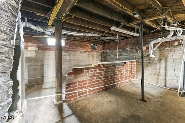 view of basement