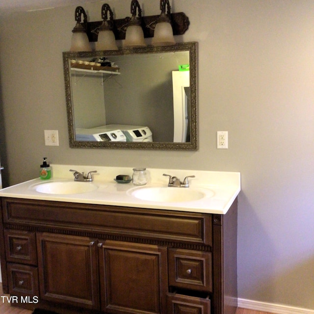 bathroom featuring vanity