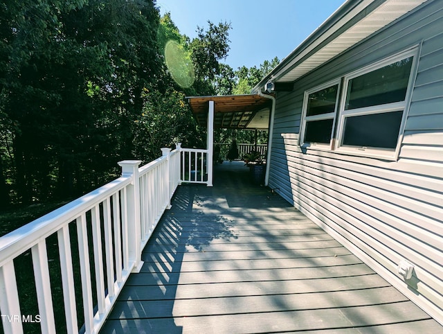 view of deck