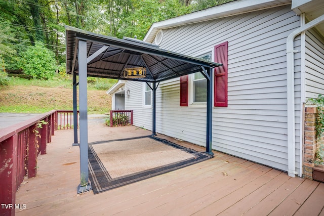 view of wooden terrace