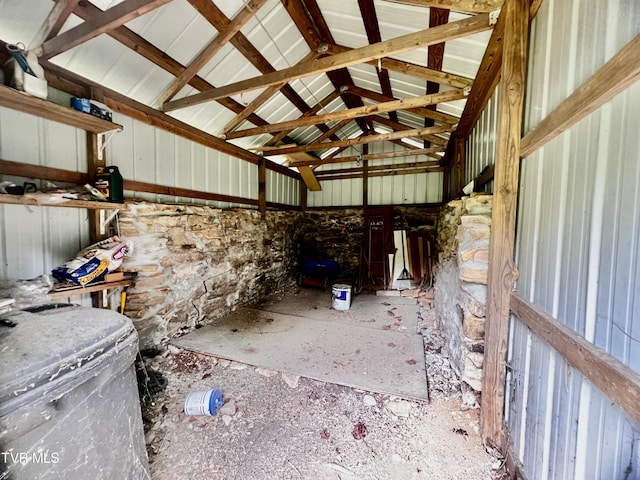 view of storage room
