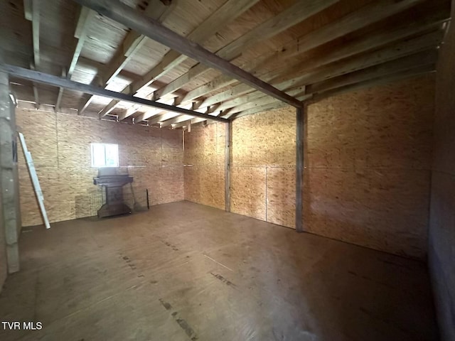 view of basement