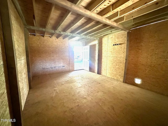 view of basement