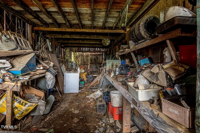 view of storage room