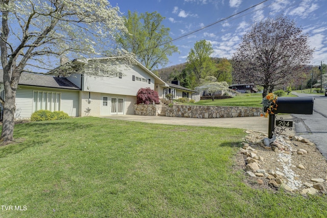 view of yard featuring a patio area