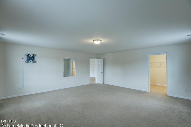 view of carpeted empty room