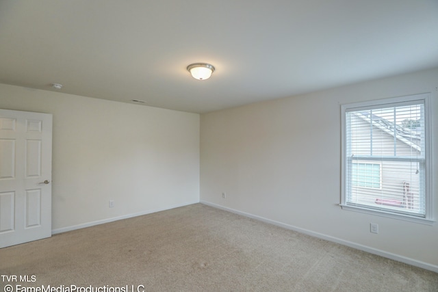 view of carpeted empty room