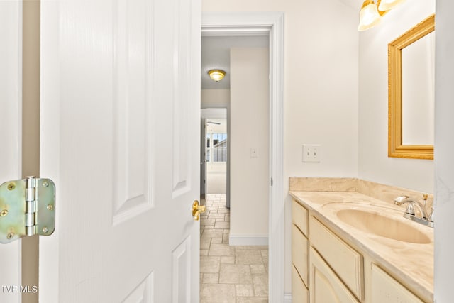 bathroom featuring vanity