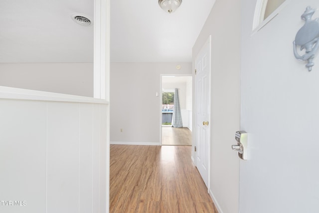300 Wimberly Way, Bristol, TN 37620 - hall featuring wood finished floors, visible vents, and baseboards