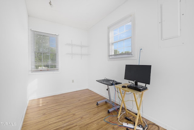 300 Wimberly Way, Bristol, TN 37620 - office area with a wealth of natural light, wood finished floors, and baseboards